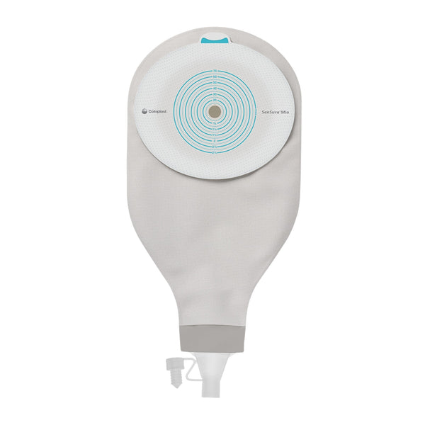Ostomy Pouch SenSura Mio High Output One Piece System Flat, Trim to Fit 10 to 70 mm Stoma Drainable