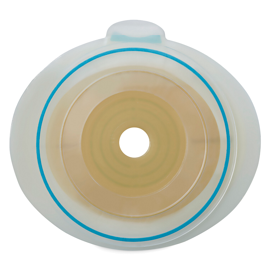 Ostomy Barrier SenSura Mio Flex Precut, Extended Wear Elastic Adhesive 70 mm Flange Yellow Code System 1-3/4 Inch Opening,Packaging Type- Box