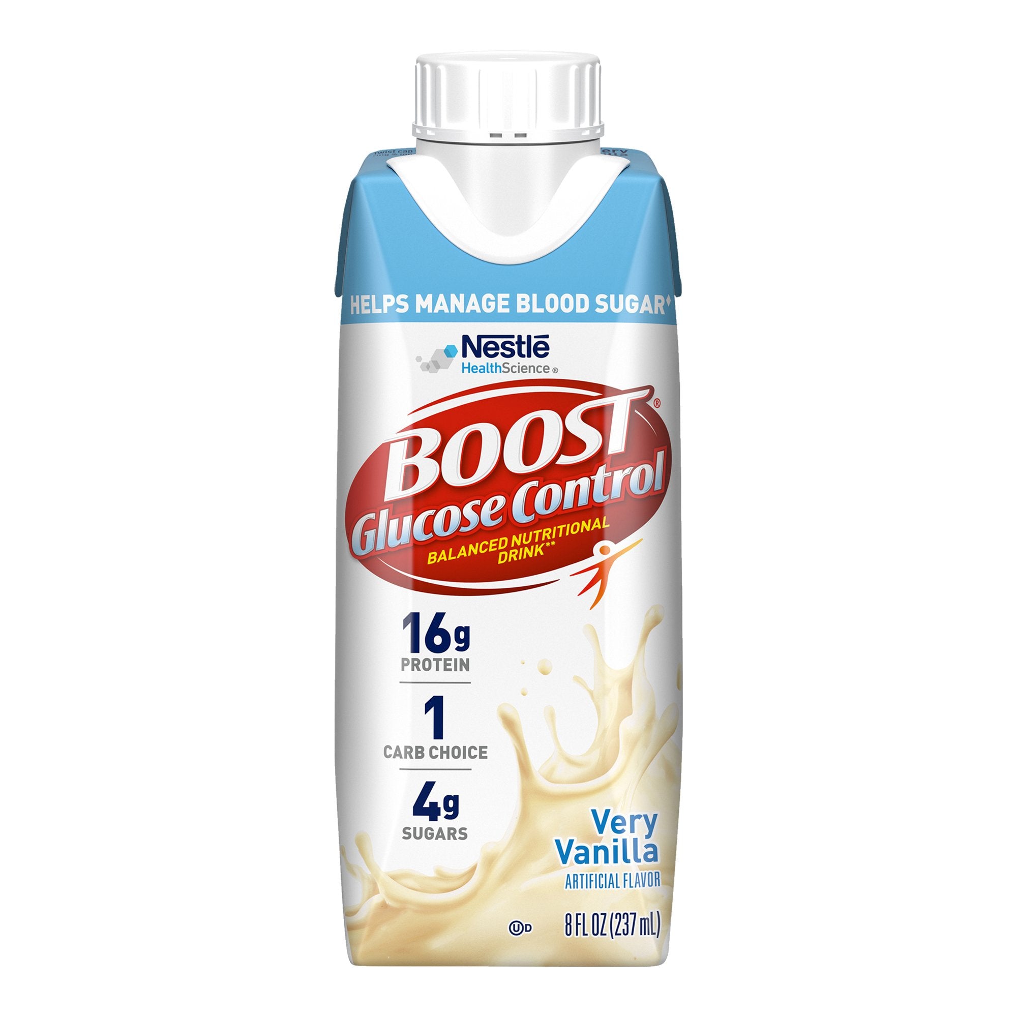 Oral Supplement Boost Glucose Control® Very Vanilla Flavor Liquid 8 oz. Carton