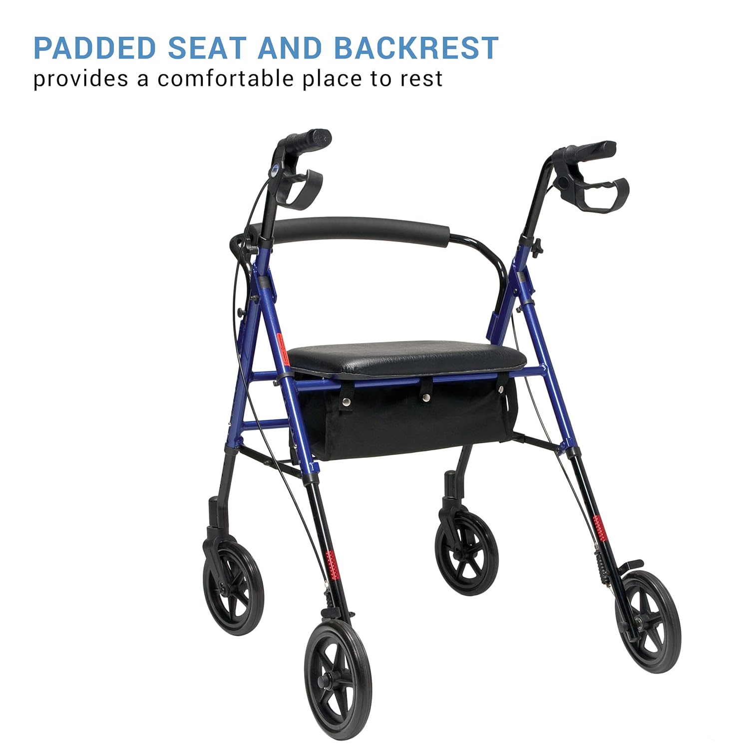 set n go wide rollator ht adj blue