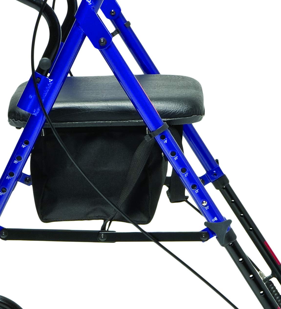 set n go wide rollator ht adj blue