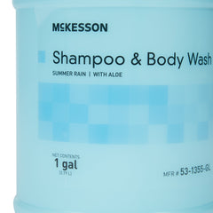 shampoo and body wash mckesson 1 gal jug summer rain scent packaging type each