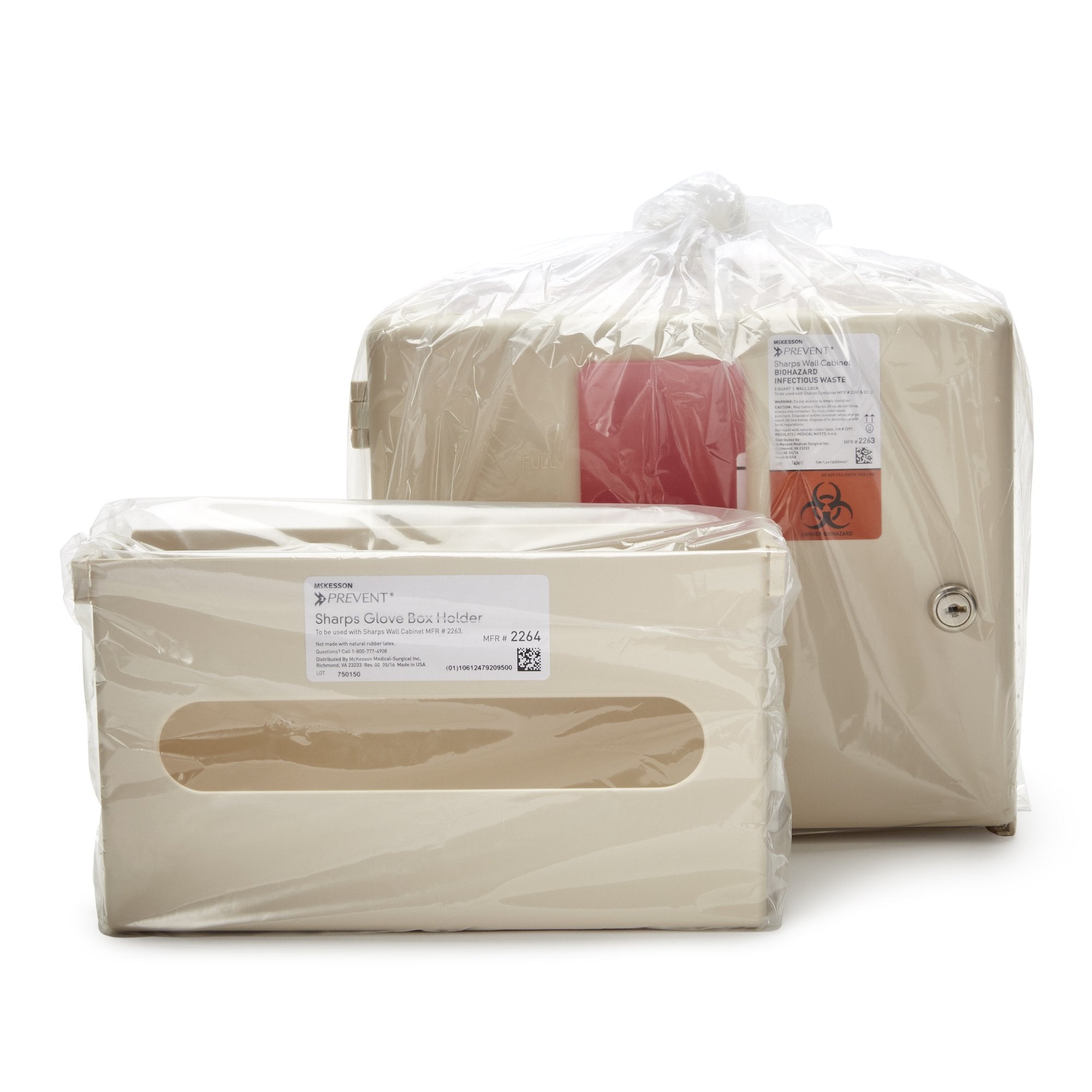 sharps 5 qt container w glove box