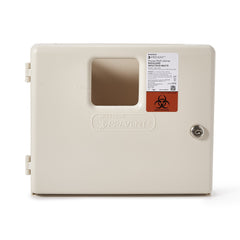 Sharps Container Cabinet / Wall Enclosure McKesson Prevent High Impact Polystyrene Wall Mount Locking