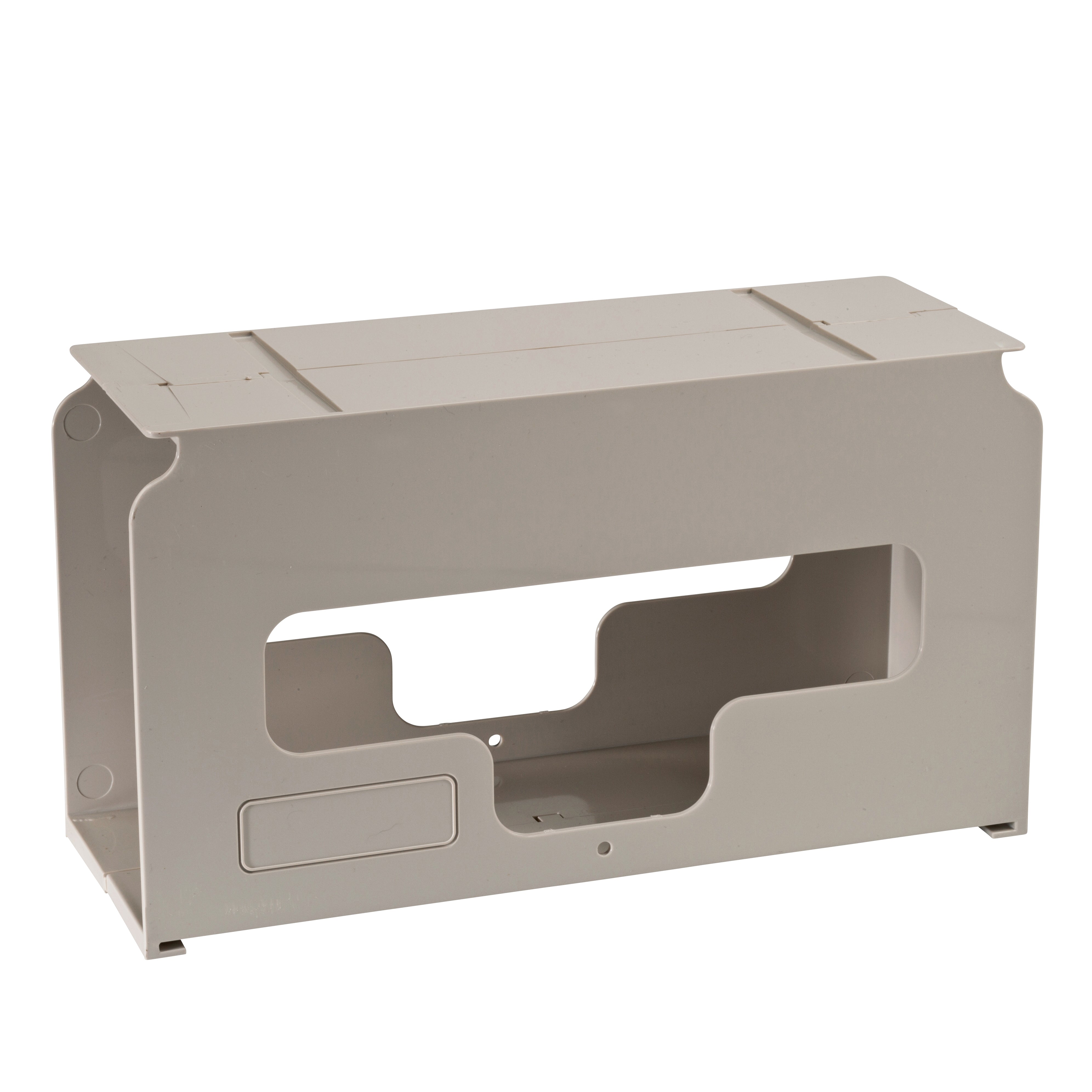 Glove Box Holder SharpSafetyIn Room Horizontal or Vertical Mounted 2 Box Capacity Beige 4 1/2 X 8 X 12 1/2 Inch Plastic