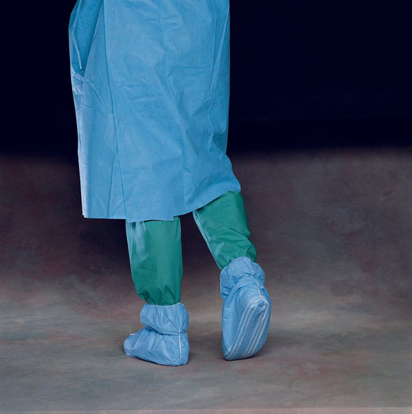 Shoe Cover Ankle Guard X Large Ankle High Nonskid Sole Blue NonSterile