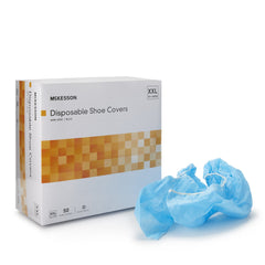 Shoe Cover McKesson 2X-Large Shoe High Nonskid Sole Blue NonSterile