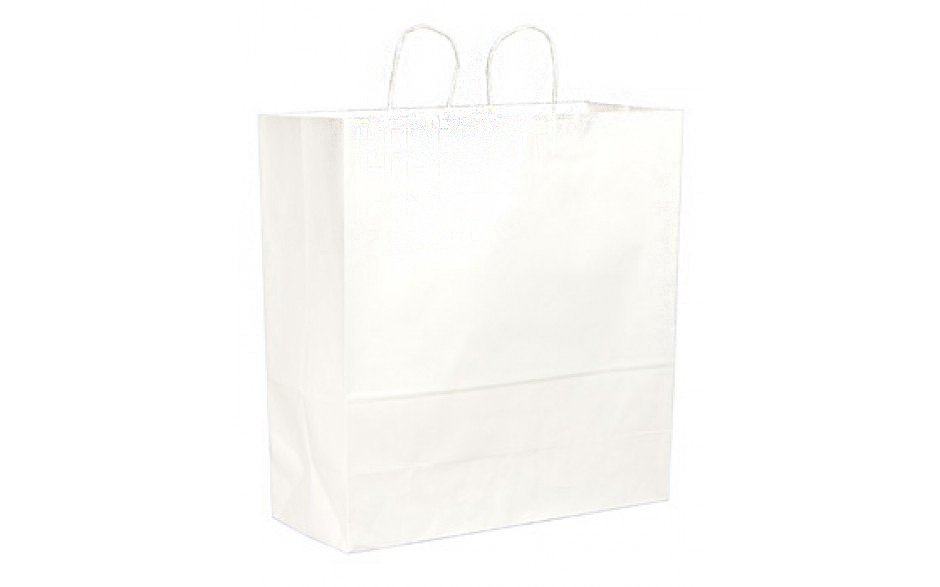 Shopping Bag Duro Cargo White Virgin Paper