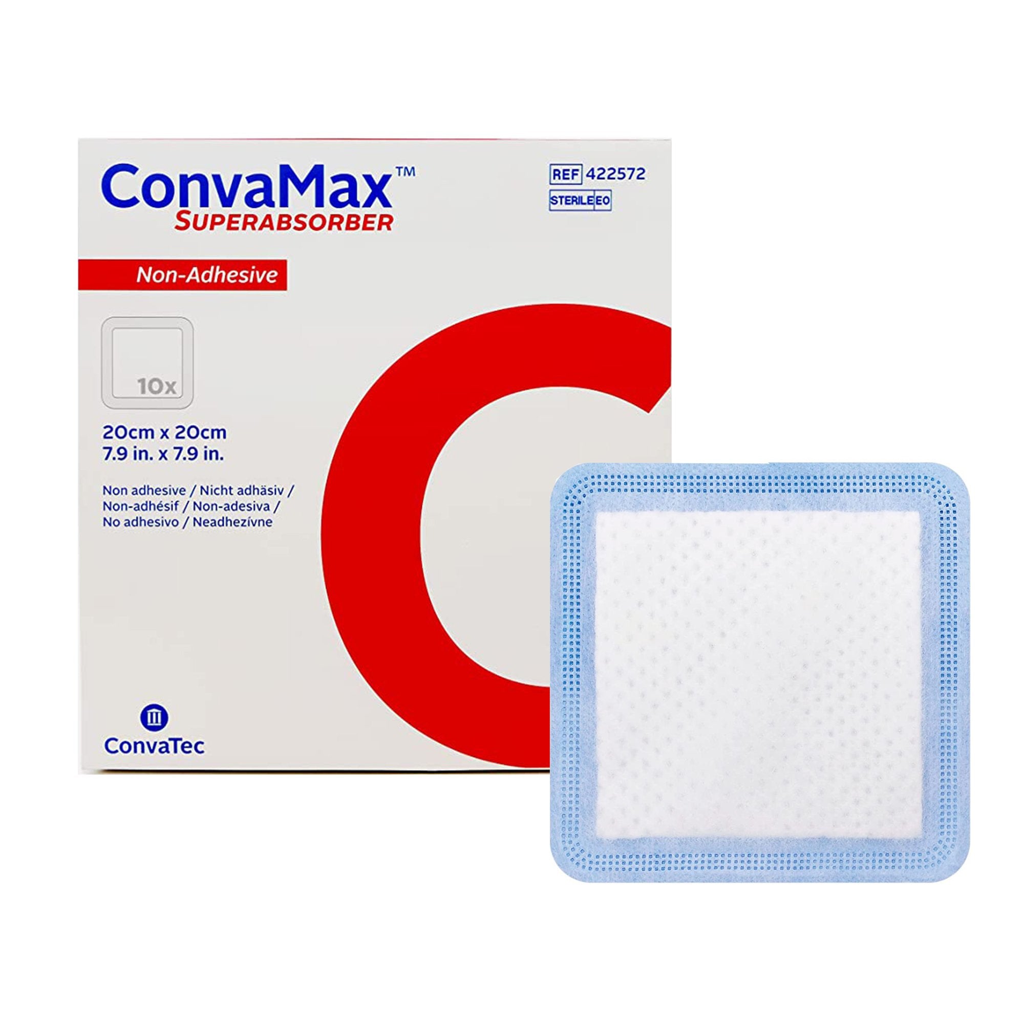 Super Absorbent Dressing ConvaMax™ Superabsorber 8 X 8 Inch Square