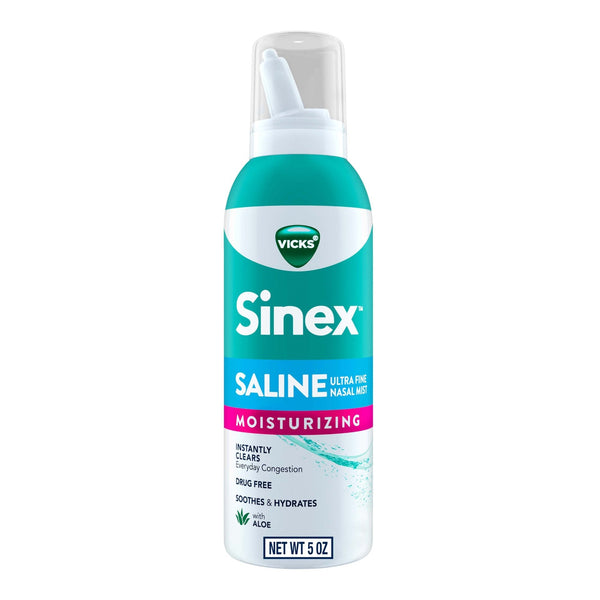 Nasal Saline Spray Vicks Sinex Moisturizing 5 oz.