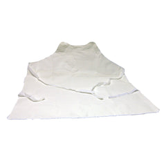 Smoker's Apron No Flame One Size Fits Most Pullover Style White Reusable