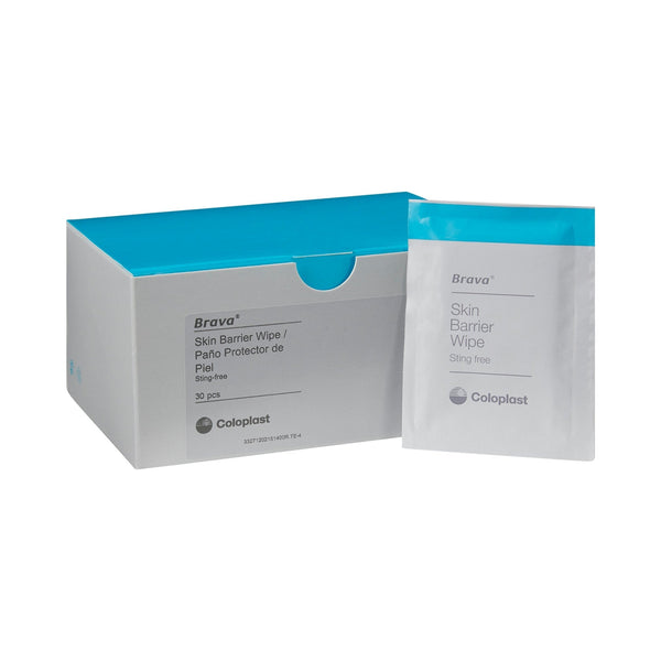 Skin Barrier Wipe Brava Sting Free 90 to 95% Strength Hexamethyldisiloxane Individual Packet NonSterile