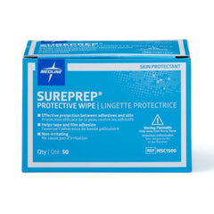 skin barrier wipe sureprep 40 to 80 strength isopropyl alcohol individual packet nonsterile packaging type box
