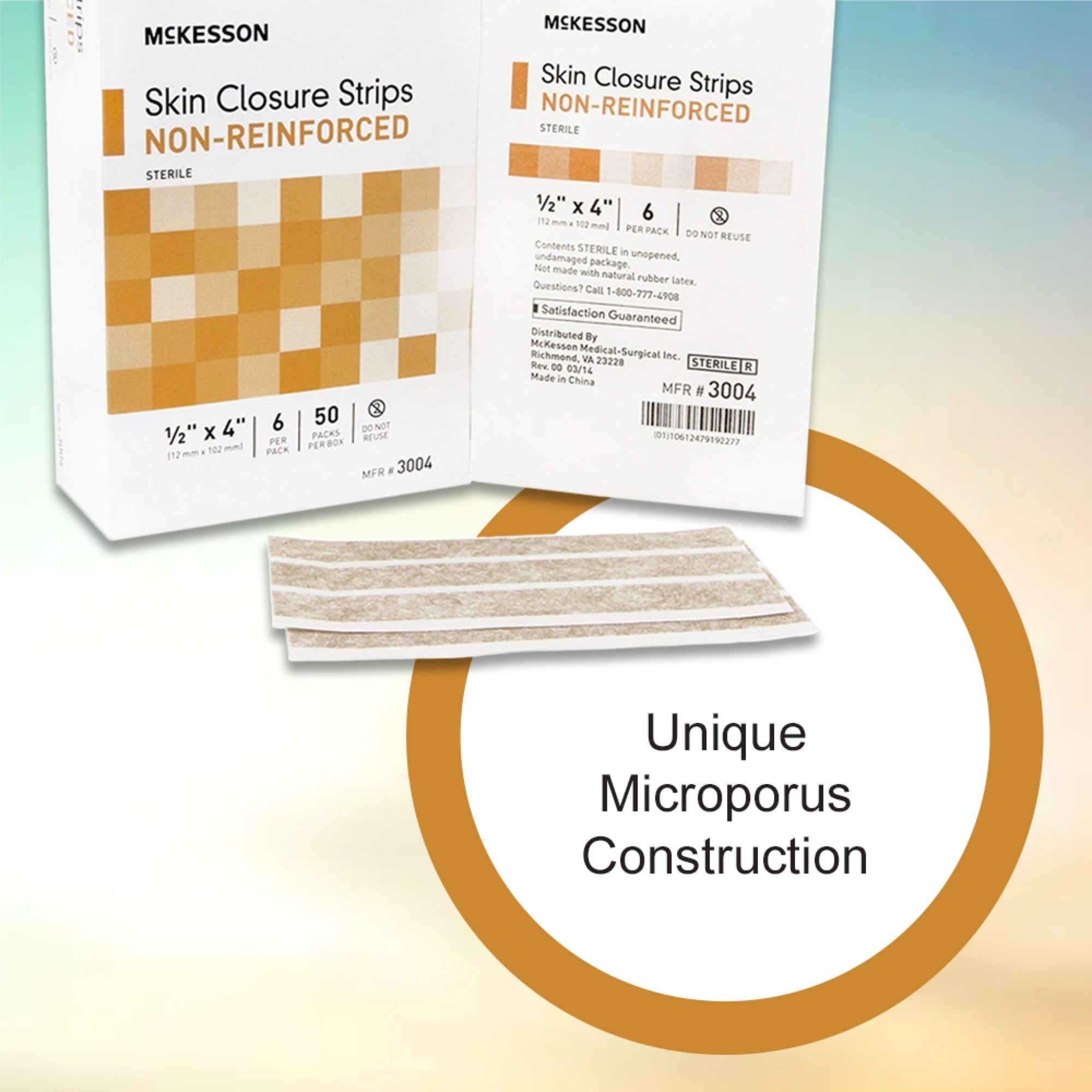 skin closure strip mckesson 1 2 x 4 inch nonwoven material flexible strip tan packaging type box