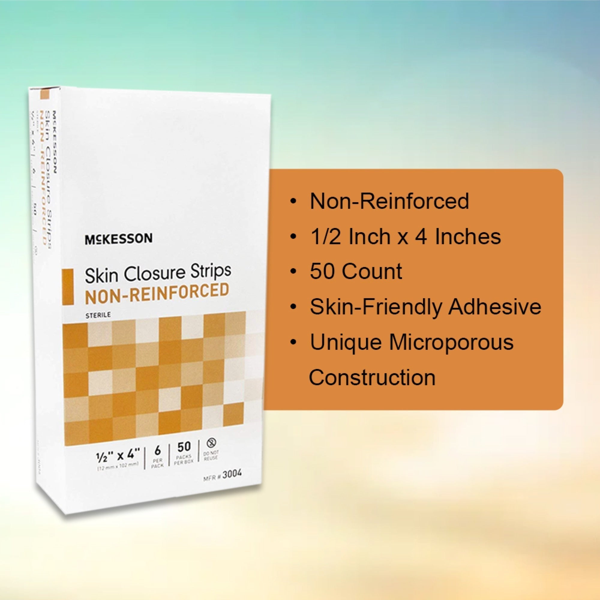 skin closure strip mckesson 1 2 x 4 inch nonwoven material flexible strip tan packaging type box