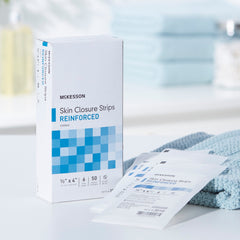 skin closure strip mckesson 1 2 x 4 inch nonwoven material reinforced strip white packaging type box