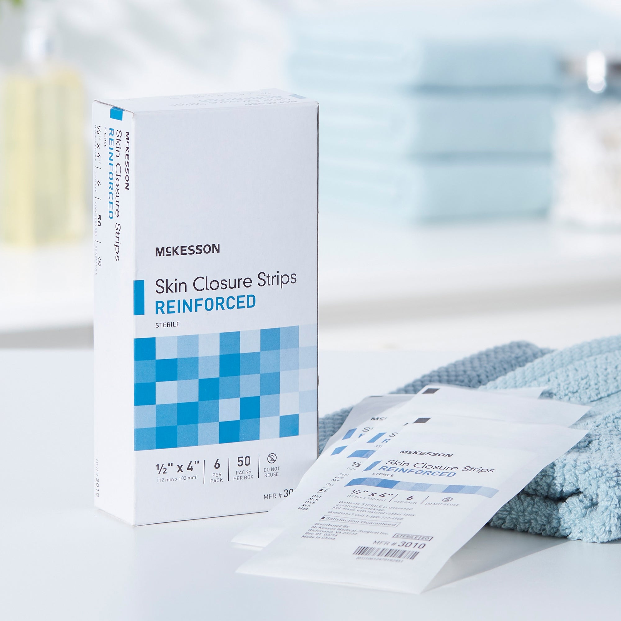 skin closure strip mckesson 1 2 x 4 inch nonwoven material reinforced strip white packaging type box