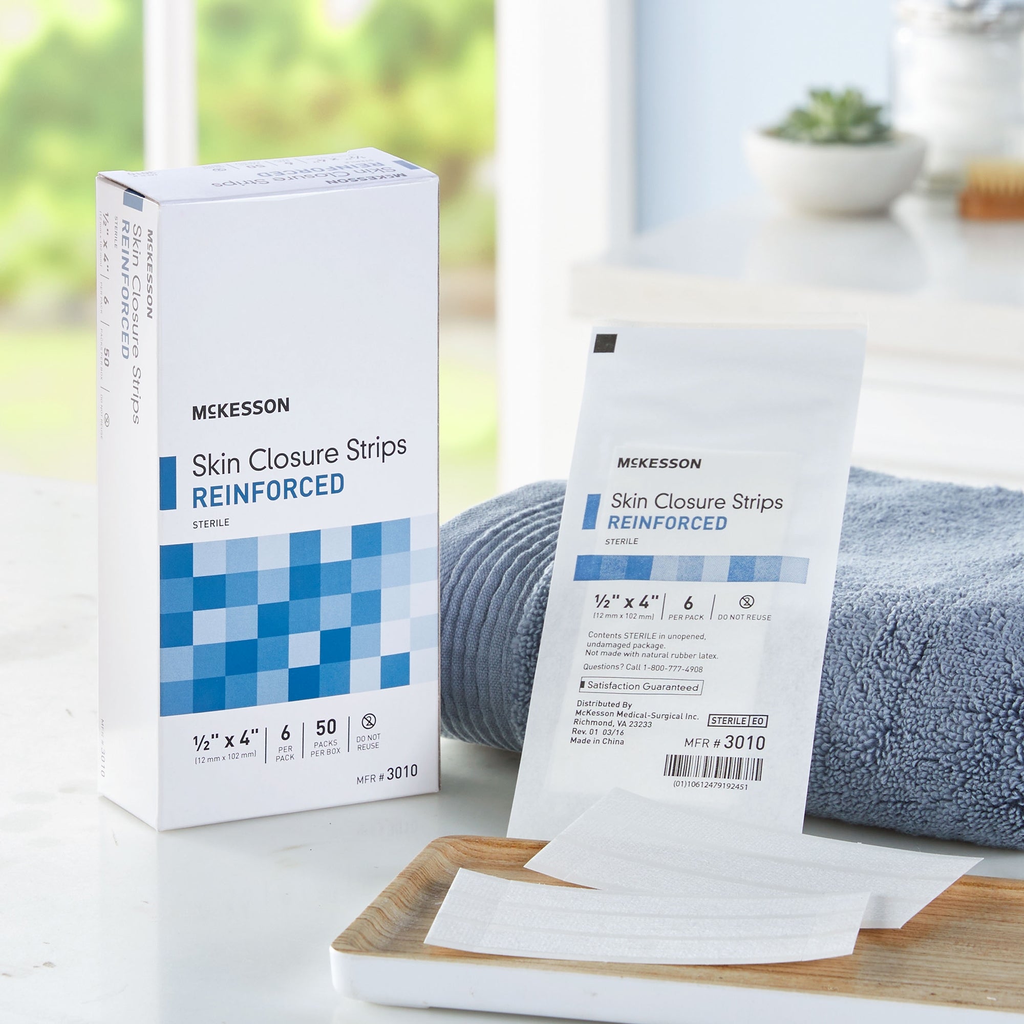 skin closure strip mckesson 1 2 x 4 inch nonwoven material reinforced strip white packaging type box