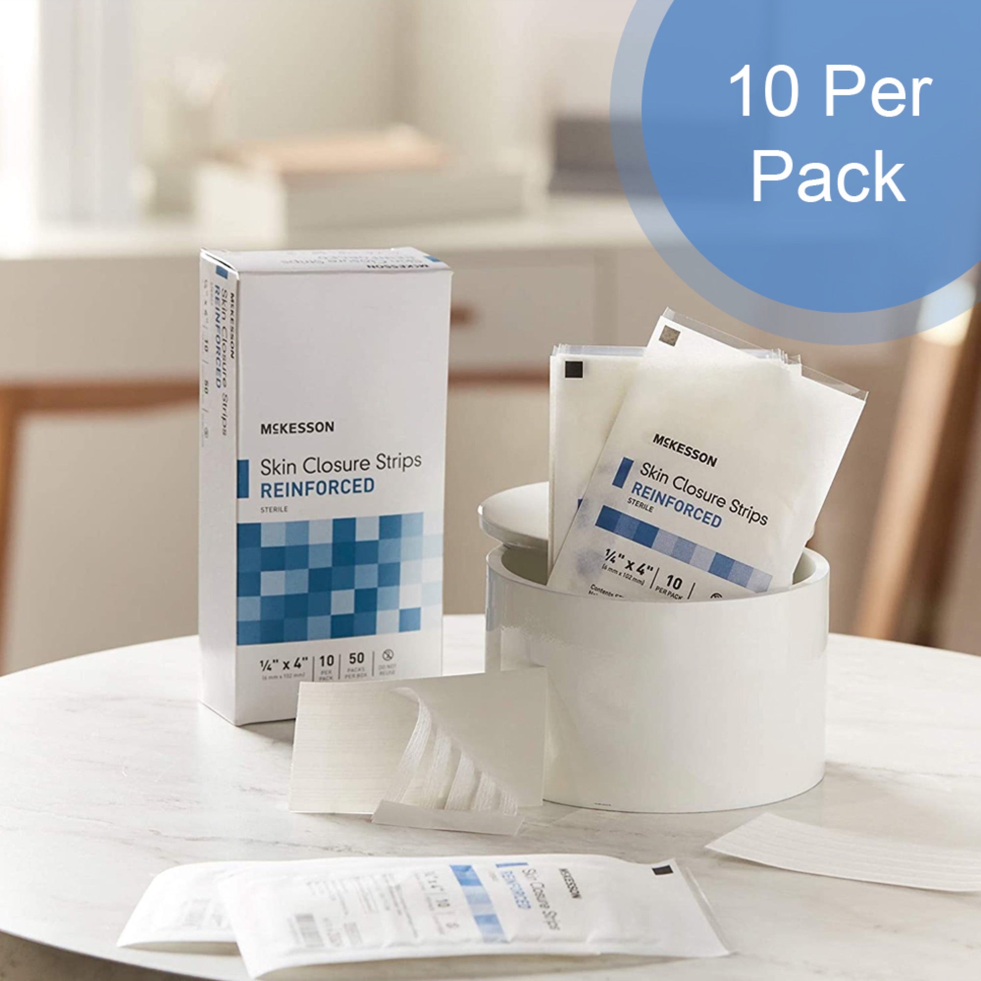 skin closure strip mckesson 1 4 x 4 inch nonwoven material reinforced strip white packaging type box