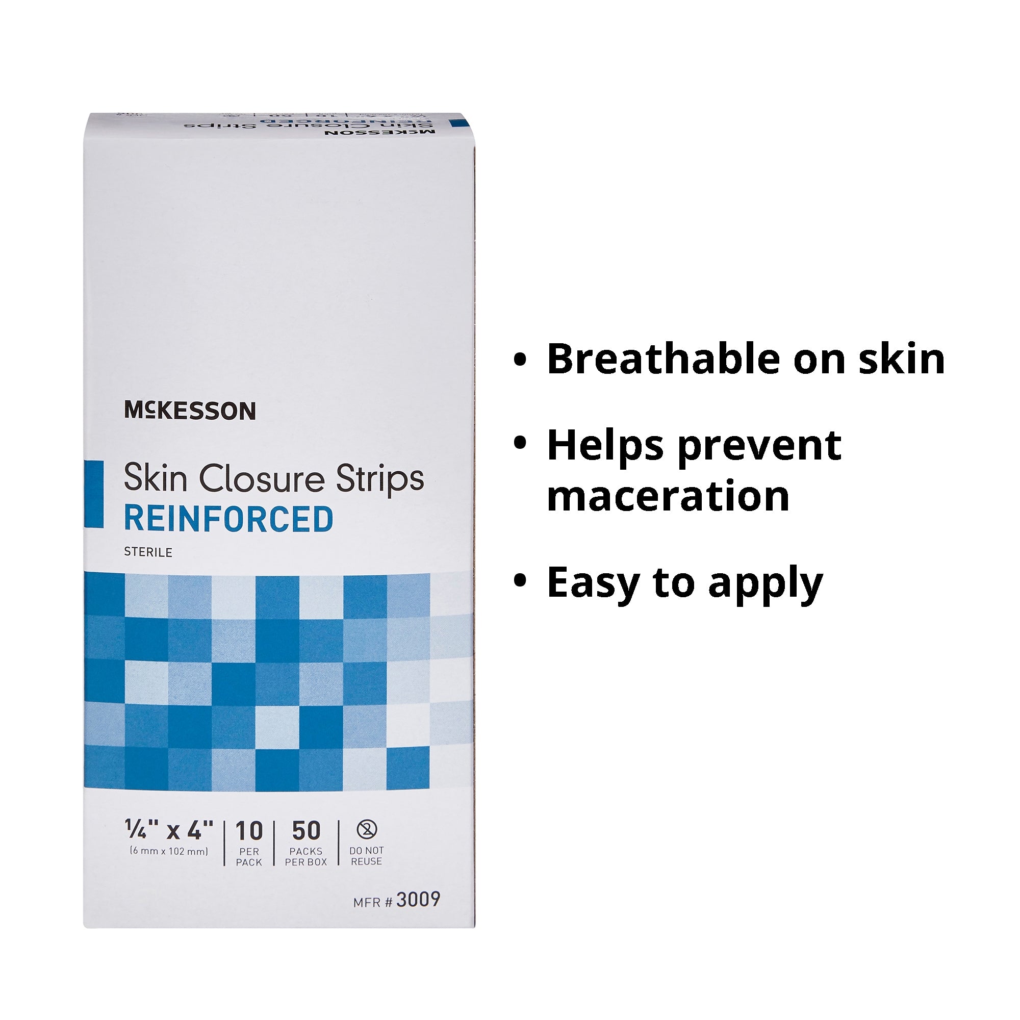 skin closure strip mckesson 1 4 x 4 inch nonwoven material reinforced strip white packaging type box