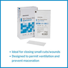 skin closure strip mckesson 1 8 x 3 inch nonwoven material reinforced strip white packaging type box