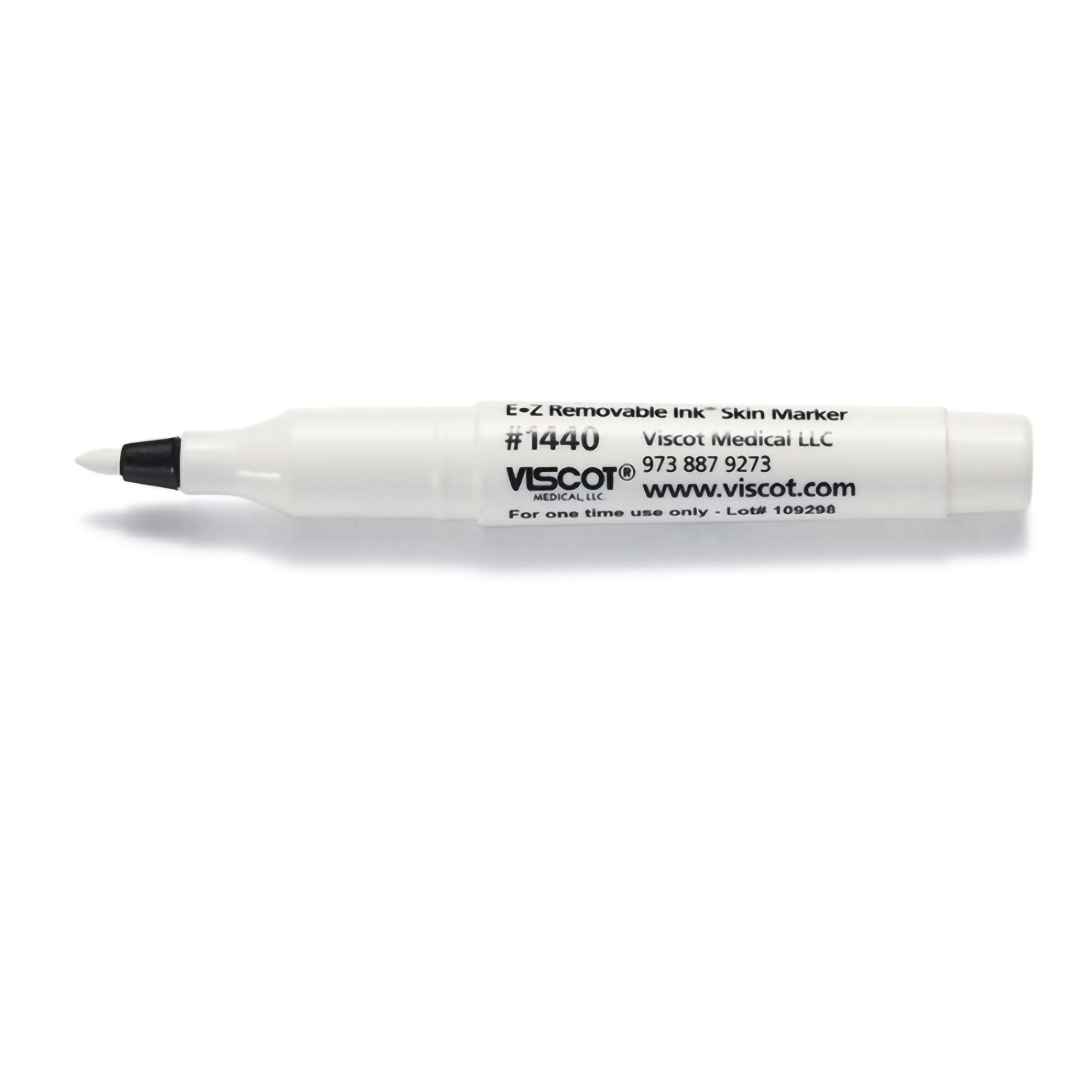 Skin Marker EZ Removable Ink White Ink NonSterile Mini Regular Tip
