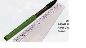 Skin Marker with Ruler and Labels Devon Gentian Violet / Gentian Violet Ink Sterile Full Size Dual Tip, Regular / Fine