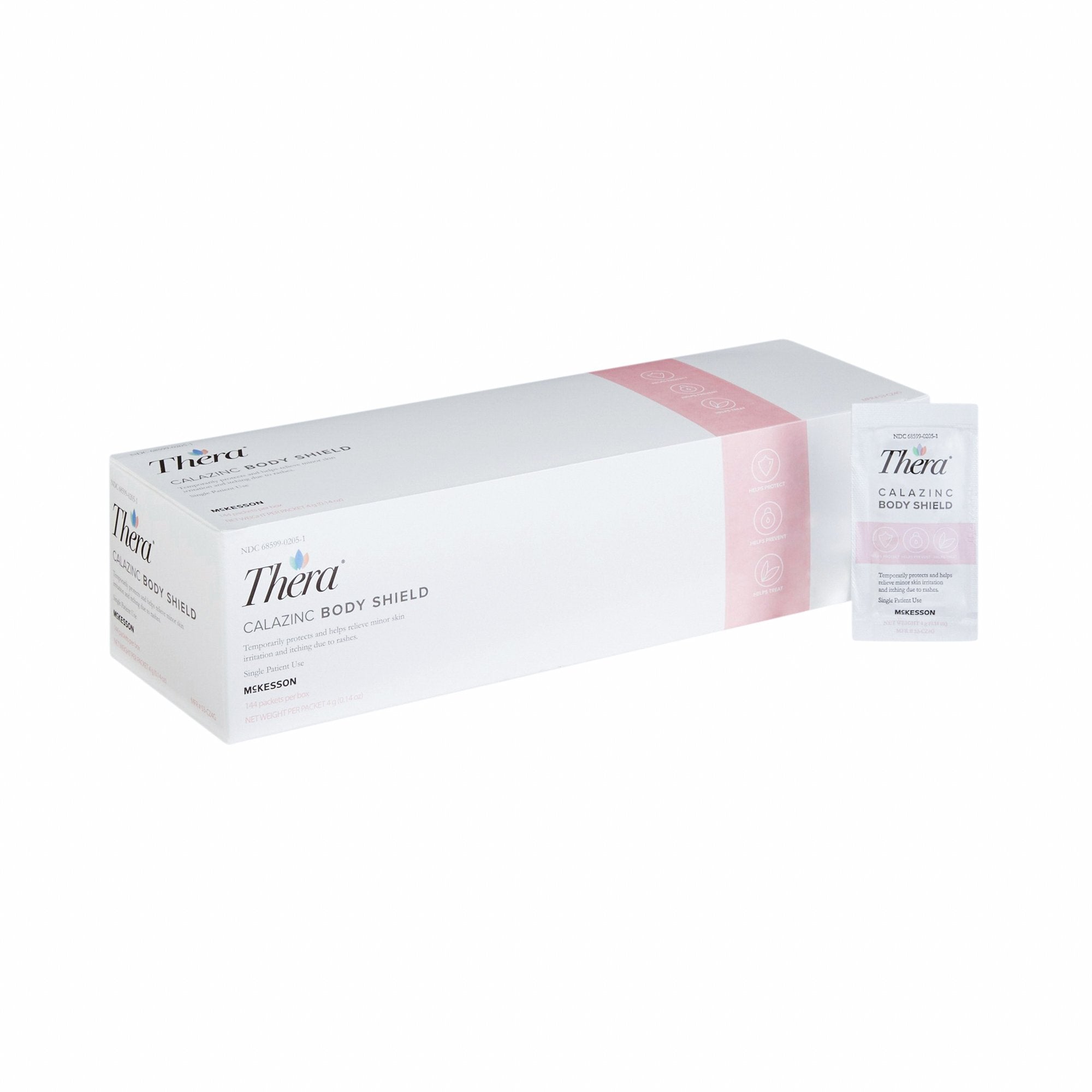 Skin Protectant Thera Calazinc Body Shield 4 Gram Individual Packet Scented Cream