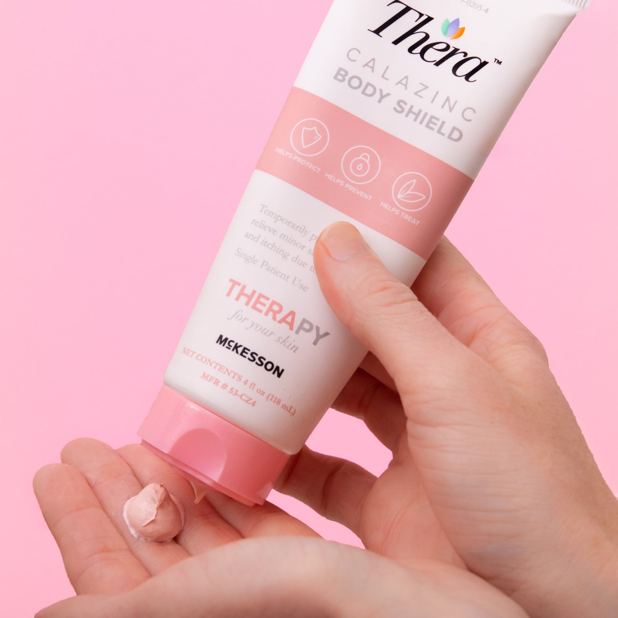 skin protectant thera calazinc body shield 4 oz tube scented cream packaging type case