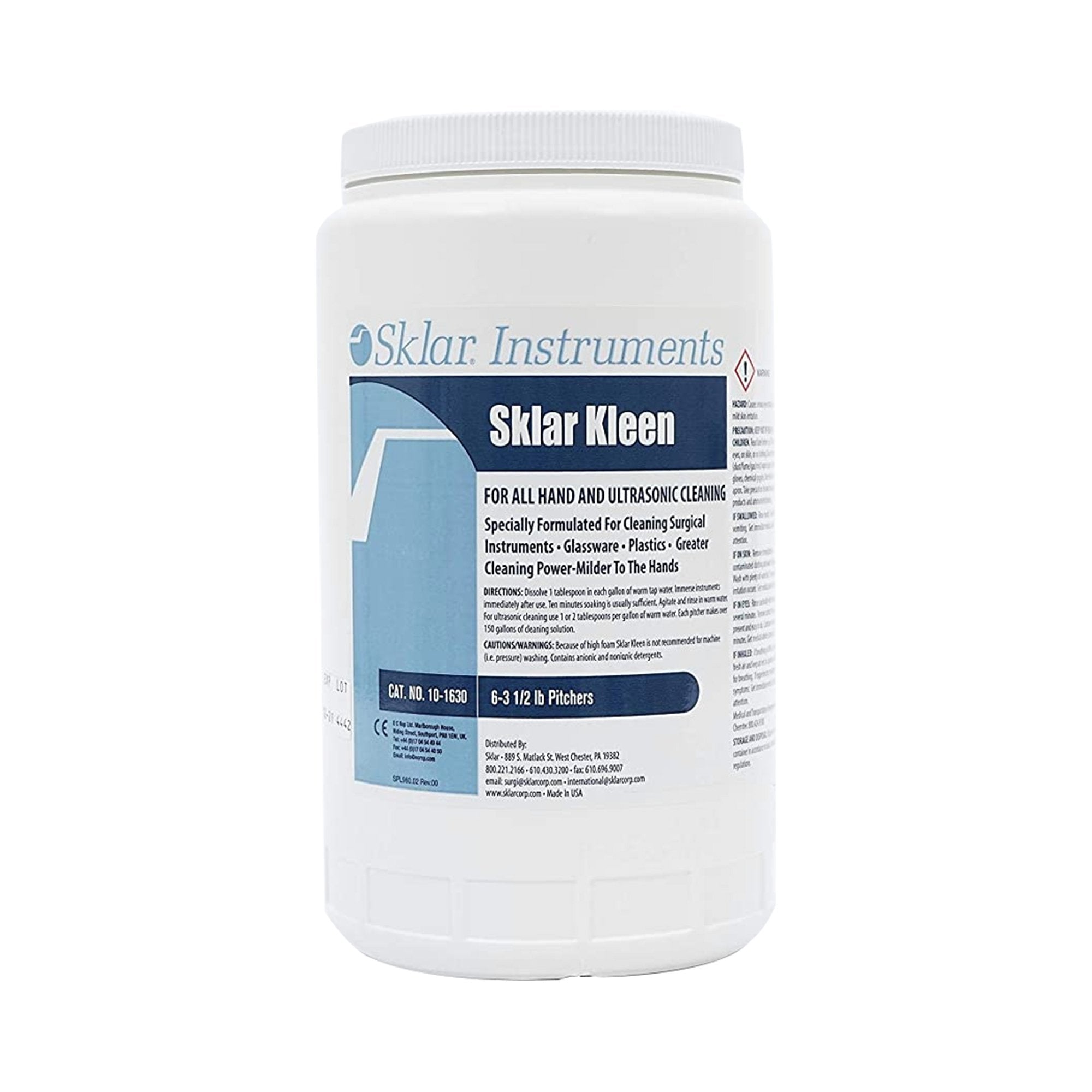 Instrument Detergent Sklar Kleen Powder 3.5 lbs. Container Mild Scent