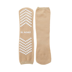 Slipper Socks McKesson Unisex Adult X Large Single Tread Single Patient Use Tan