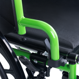 Dynarex 10285-ELR GreenLine Wheelchair 20"x16" With Elevating Leg Rest,250lbs Capacity, Green
