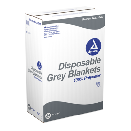 Disposable Grey Blanket - 100% Polyester