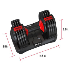 Smartbell, 25Lbs. Quick Select 9 in 1 Adjustable Dumbbell for Home Gym, 5 25Lbs. Weight in 2.5Lbs Increments