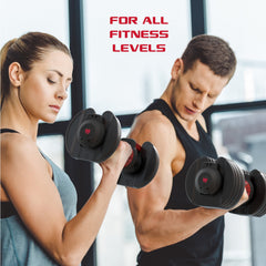 Smartbell XL, Quick Select Adjustable Dumbbell, 10 90 Lbs. Weight, Black, Single