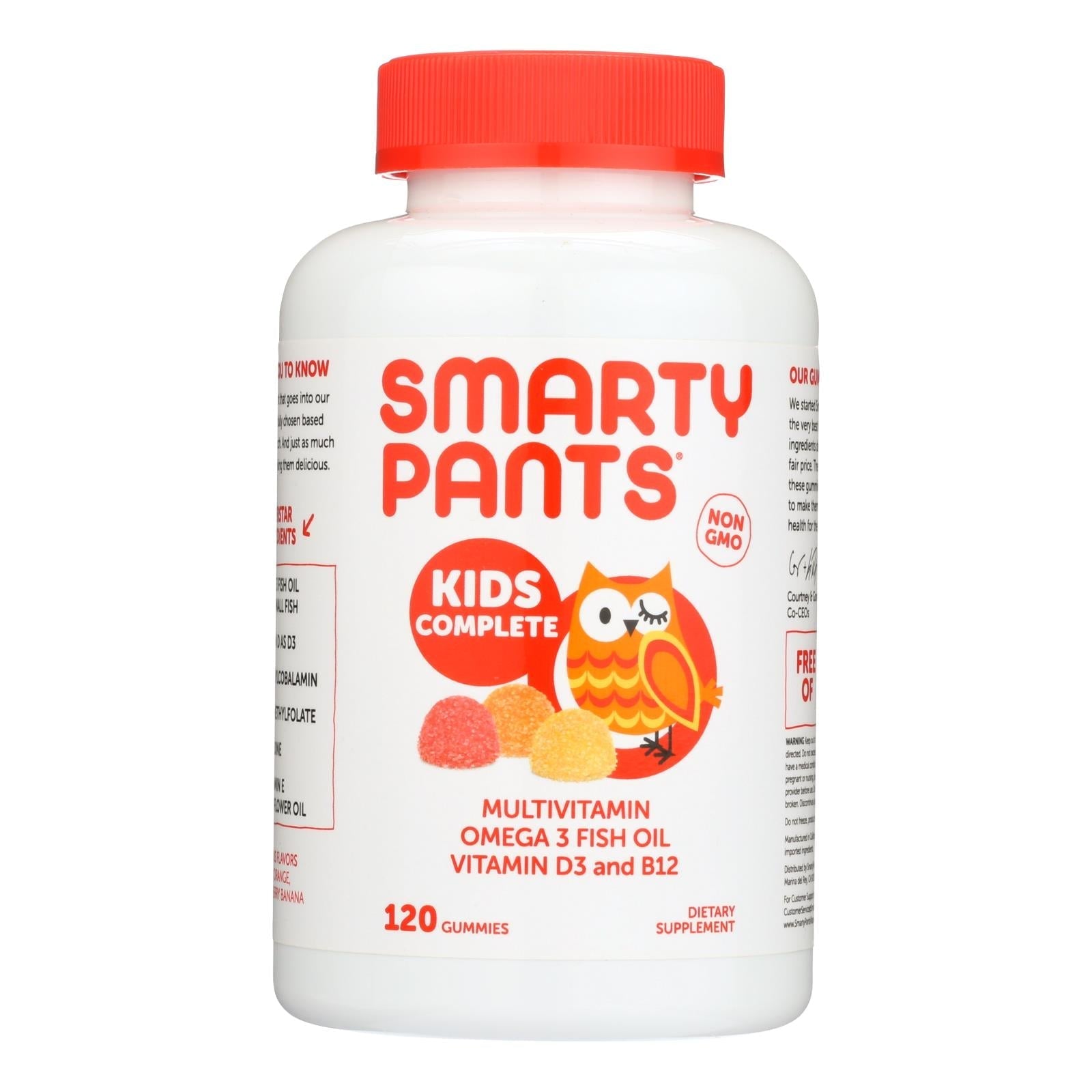 smartypants childrens all in one multivitamin plus omega 3 plus vitamin d gummies 120 ct