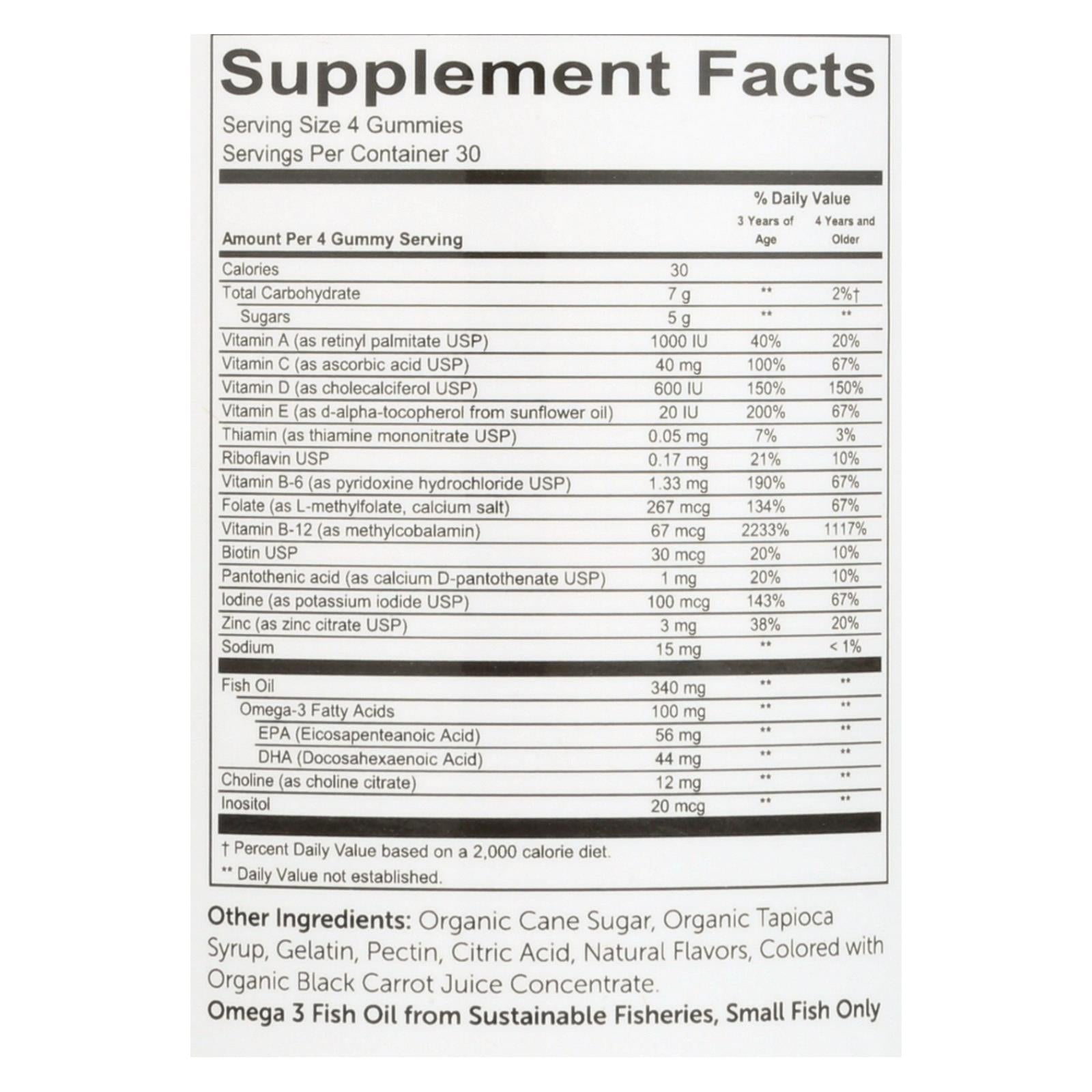 smartypants gummy vitamin kids complete cherry 120 count