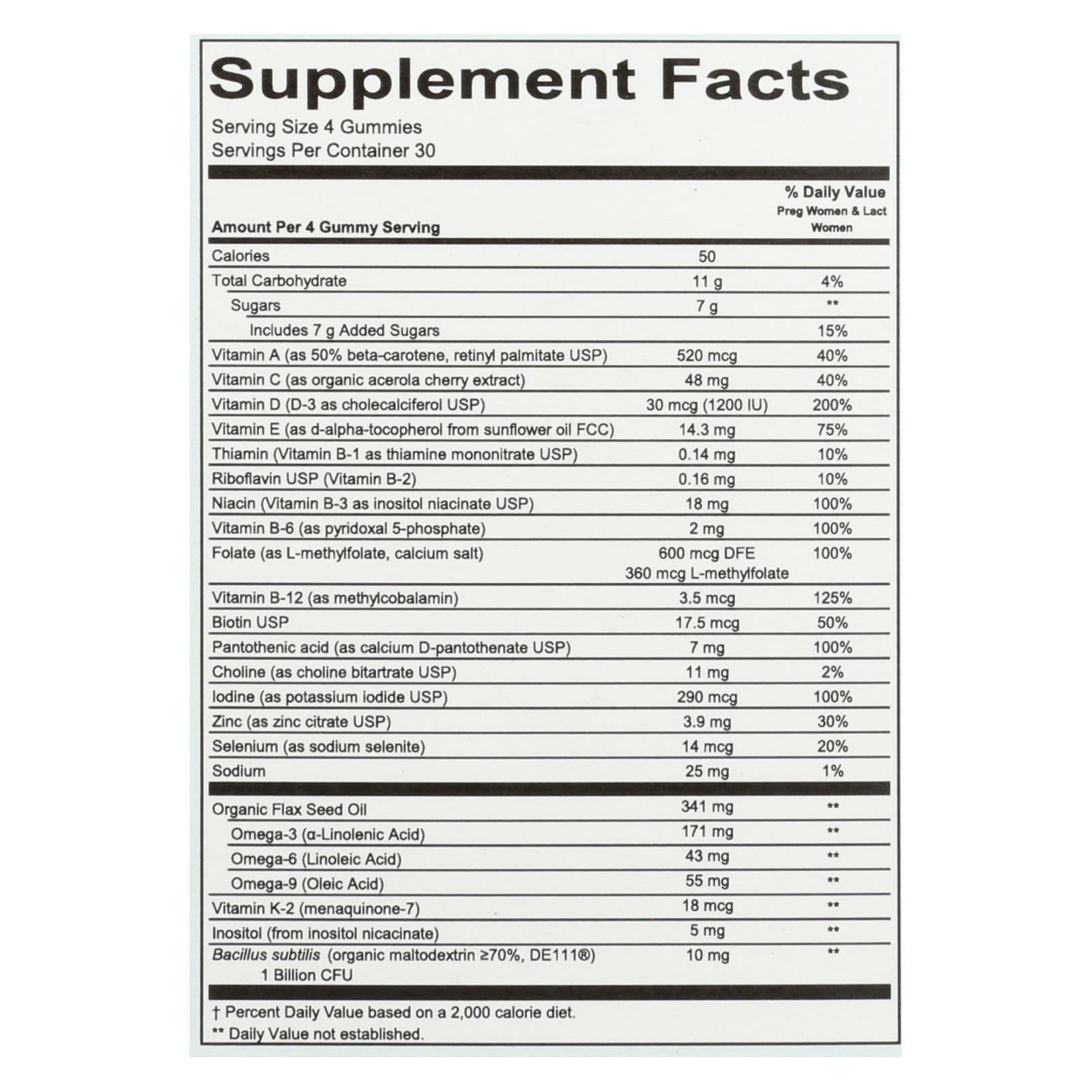 smartypants gummy vitamin prentl cmpl 1 each 120 ct