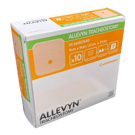 smith nephew allevyn tracheostomy nonadhesive foam dressing 3 5 x 3 5 inch allevyn tracheostomy foam dressing mk1243288bx