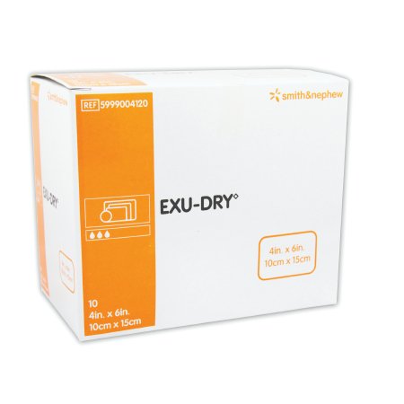 smith nephew exu dry anti shear super absorbent dressing 4 x 6 inch exu dry anti shear super absorbent dressing mk388241bx