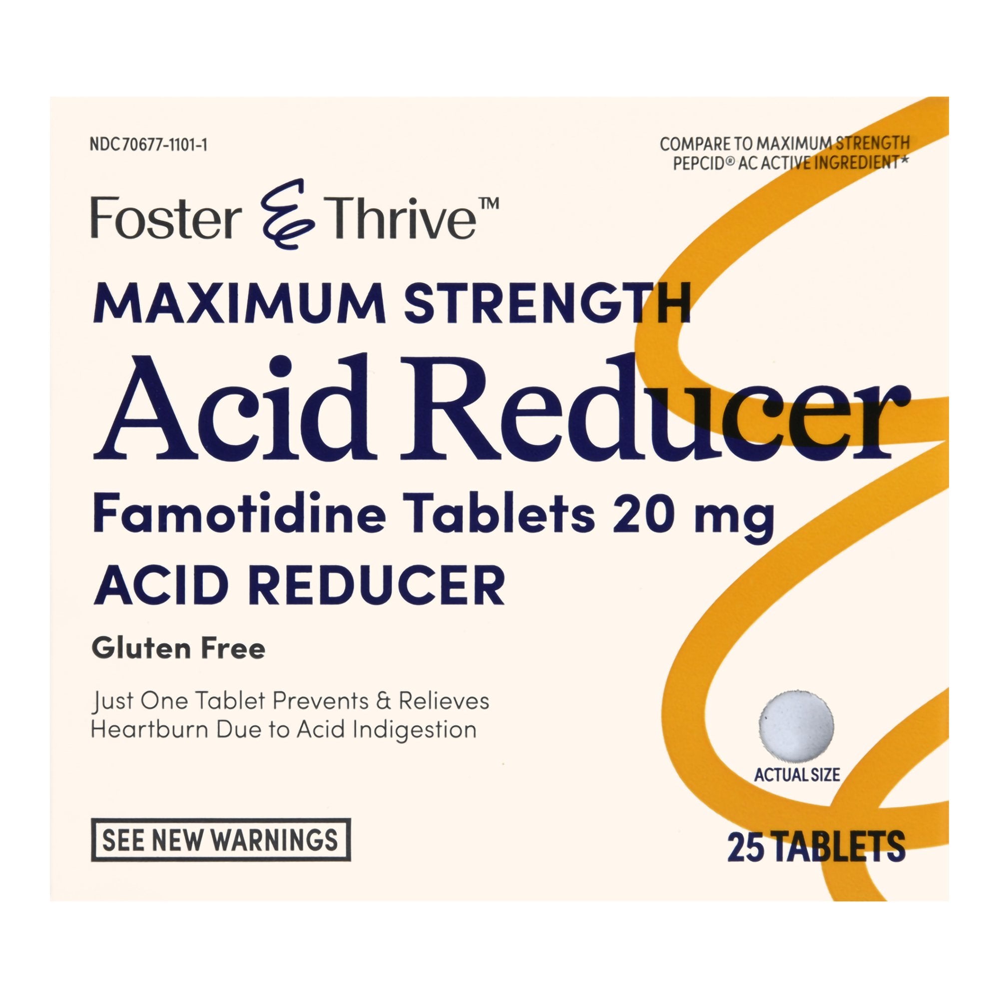 Antacid Foster & Thrive 20 mg Strength Tablet 25 per Box, Packaging Type - Box