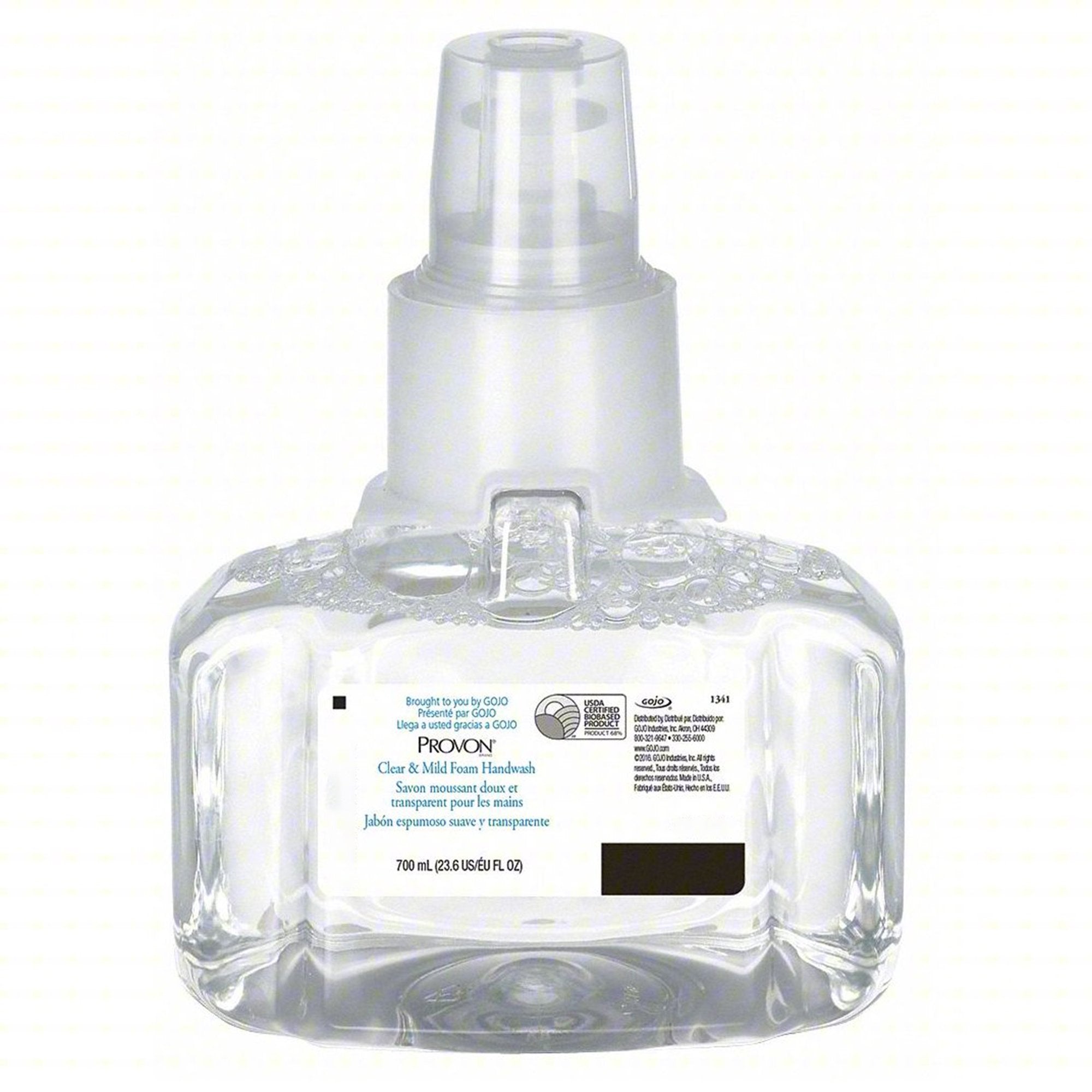 Soap PROVON Clear & Mild Foaming 700 mL Dispenser Refill Bottle Unscented, Packaging Type- Case