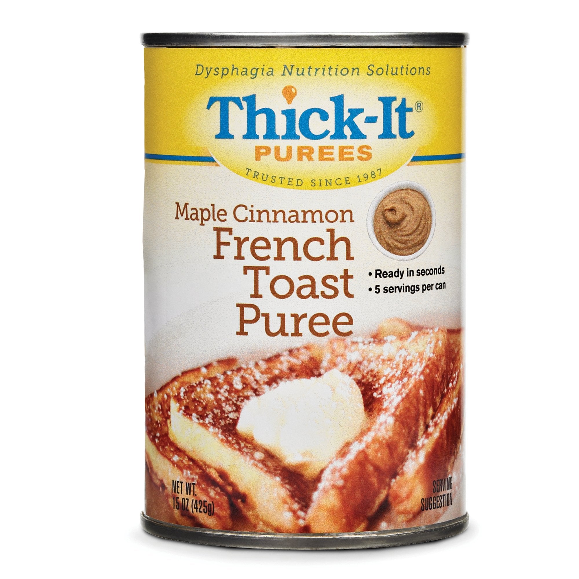 Thickened Food Thick-It 15 oz. Can Maple Cinnamon French Toast Flavor Puree IDDSI Level 4 Extremely Thick/Pureed