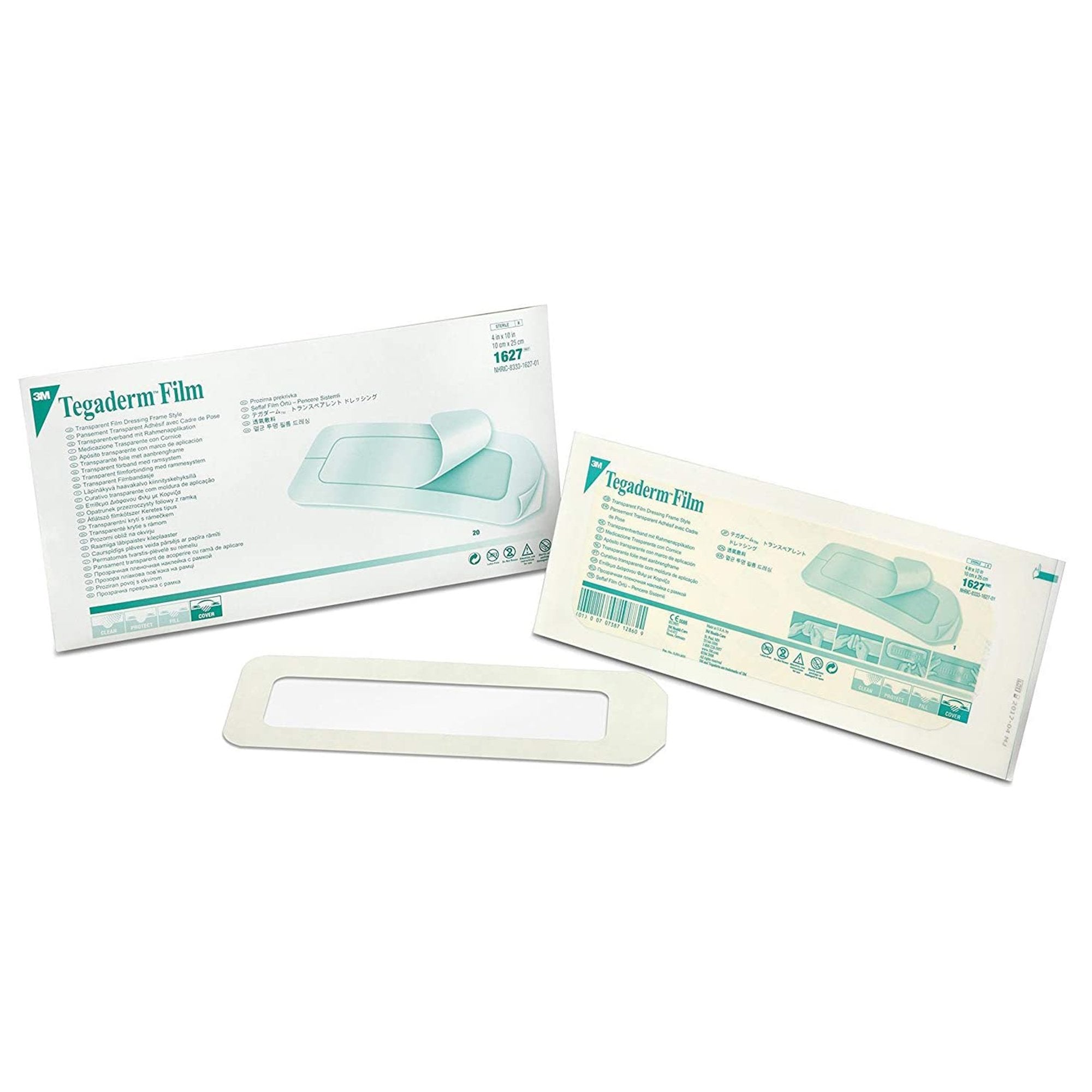 Transparent Film Dressing 3M Tegaderm 4 X 10 Inch Frame Style Delivery Rectangle Sterile, Packaging Type- Box