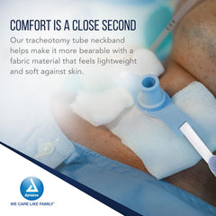 soft foam trach tube holder 1 piece large
