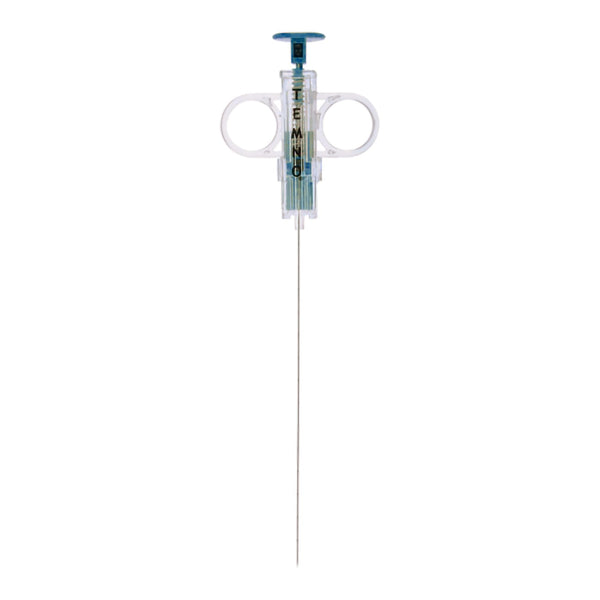 Soft Tissue Biopsy Device Temno 16 Gauge 9 cm Length Blue Beveled Sharp Tip