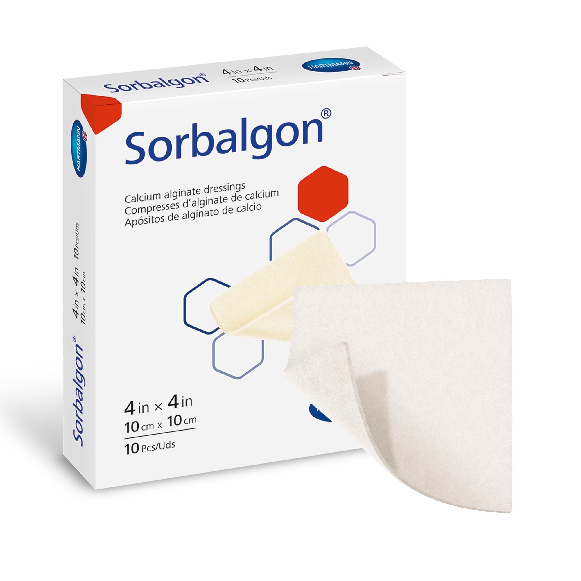 Alginate Dressing Sorbalgon 4 X 4 Inch Square