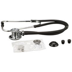 sprague stethoscope mckesson black 2 tube 16 inch tube double sided chestpiece packaging type each