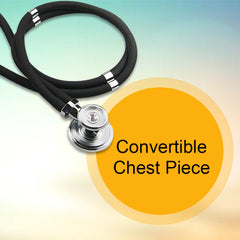 sprague stethoscope mckesson lumeon black 2 tube 22 inch tube double sided chestpiece packaging type each