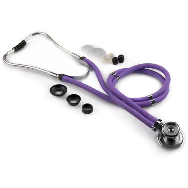 Sprague Stethoscope McKesson LUMEON Lavender 2 Tube 22 Inch Tube Double Sided Chestpiece